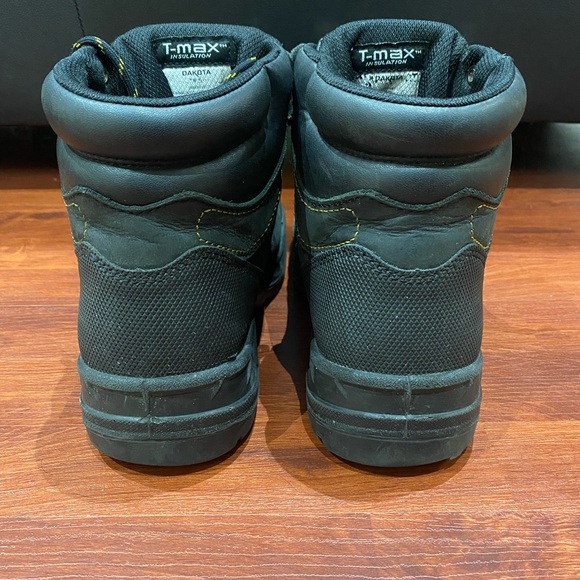 Dakota Men's 6'' 877 Steel Toe Steel Plate Work Boots Black Size 9.5 men’s - Picture 6 of 9